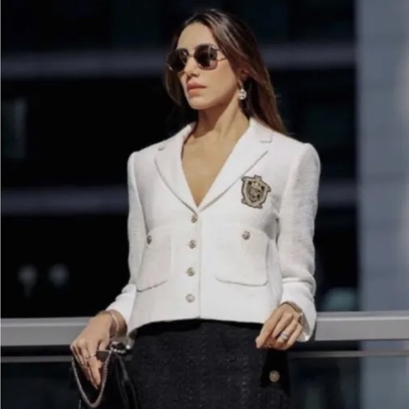 ZARA BLAZER TEXTURED POCKETS - Picture 16 of 17